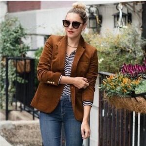 J. Crew Women's Tan Corduroy Blazer